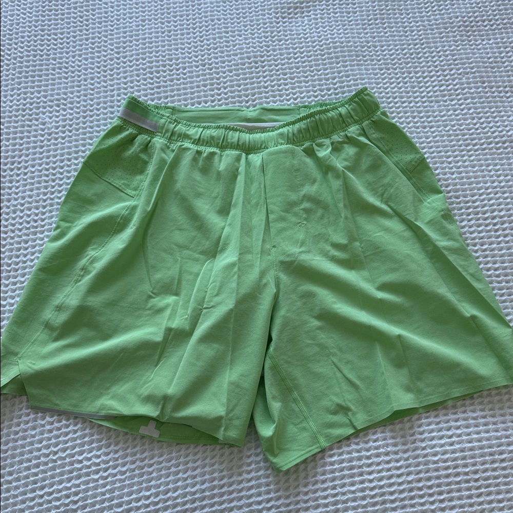 Light Green LULU LEMON Athletic Shorts